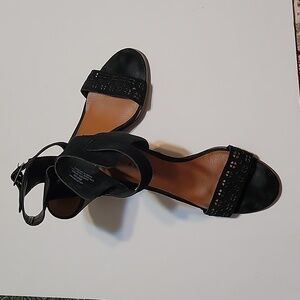 Lucky Brand Black Suade Sandals for Women, Size 9